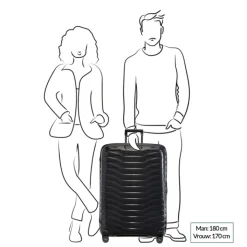 Reistrolleys|Harde Koffers>Samsonite Proxis Spinner 81 petrol blue