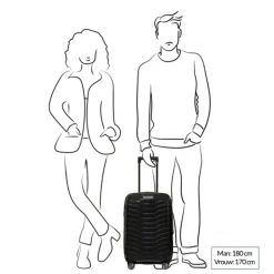 Transavia Trolleys|Klm Trolleys>Samsonite Proxis Spinner 55/35 Expandable petrol blue