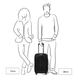 Transavia Trolleys|Klm Trolleys>Samsonite Proxis Spinner  55/20 Expandable Length 35Cm flame
