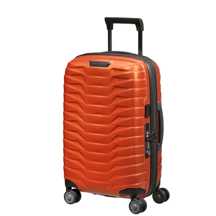 Transavia Trolleys|Klm Trolleys>Samsonite Proxis Spinner 55/20 Expandable Length 35Cm flame