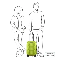 Transavia Trolleys|Klm Trolleys>Samsonite Proxis Spinner 55/35 Expandable lime