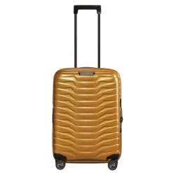 Transavia Trolleys|Ryanair Trolleys>Samsonite Proxis Spinner 55 Expandable honey gold