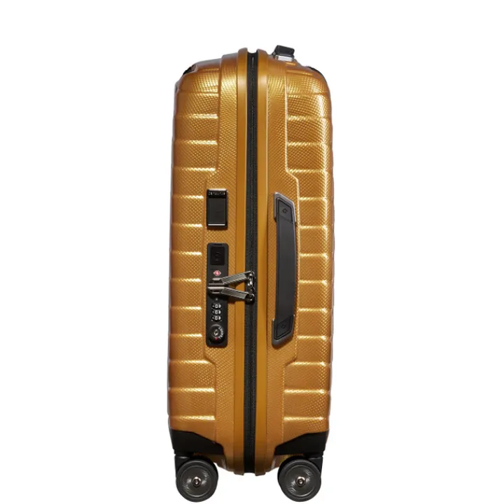 Transavia Trolleys|Ryanair Trolleys>Samsonite Proxis Spinner 55 Expandable honey gold