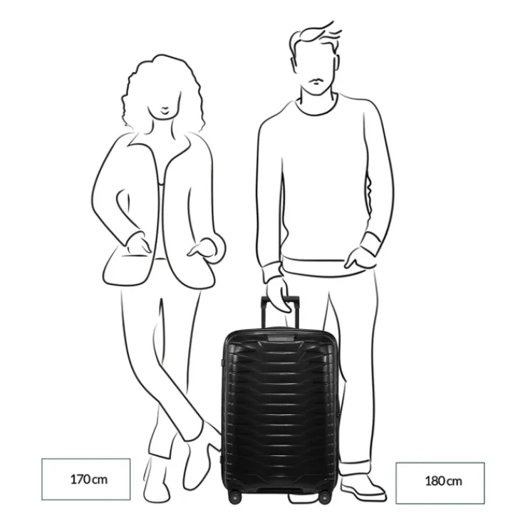 Reistrolleys|Reiskoffers>Samsonite Proxis Spinner 69/25 flame