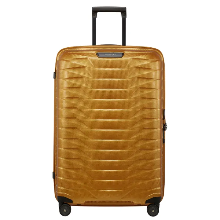 Reistrolleys|Reiskoffers>Samsonite Proxis Spinner 75 honey gold