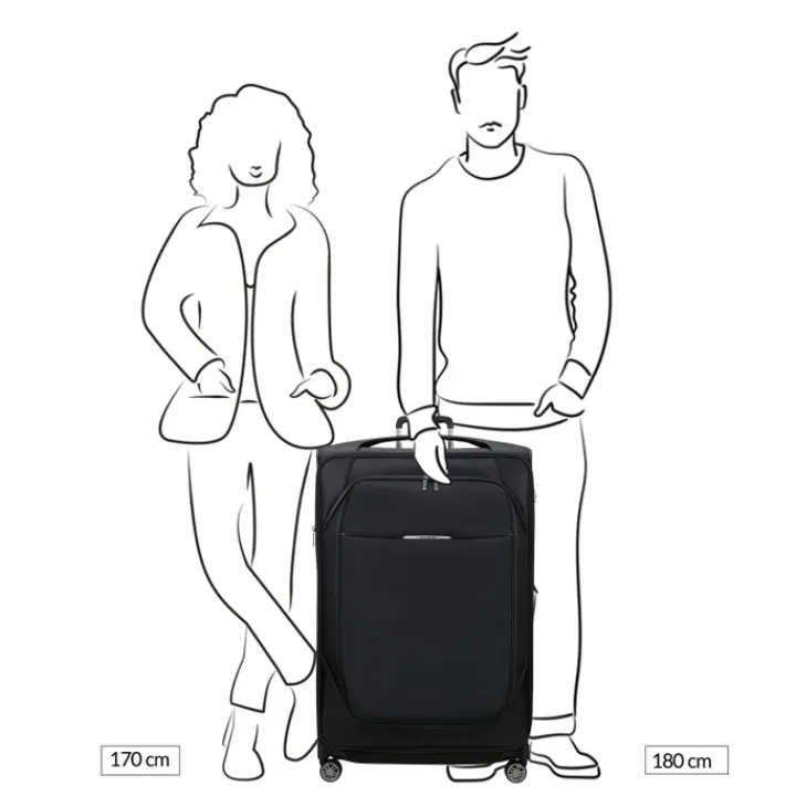 Reistrolleys|Reiskoffers>Samsonite Re-Lite Spinner 83/31 Expandable midnight blue