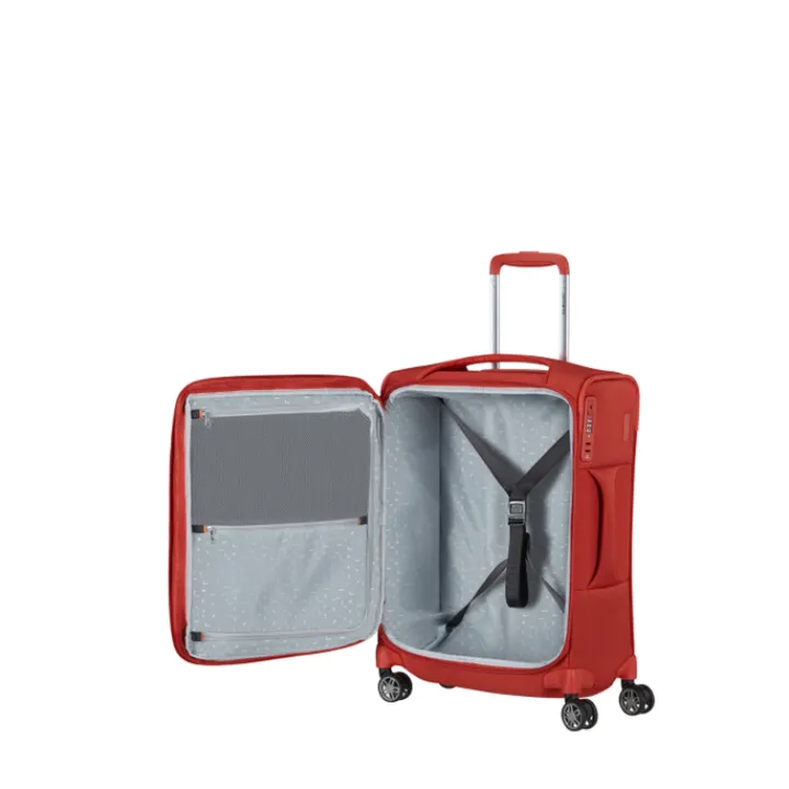 Handbagage Trolleys|Laptop Trolleys>Samsonite Re-Lite Spinner 55/20 Exp poppy red
