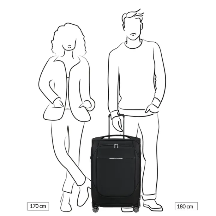 Reistrolleys|Reiskoffers>Samsonite Re-Lite Spinner 67/24 Expandable black