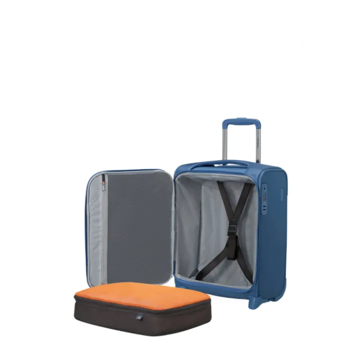 Transavia Trolleys|Handbagage Trolleys>Samsonite Re-Lite Upright 45/16 Underseater capri blue