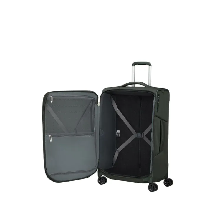 Reistrolleys|Reiskoffers>Samsonite Respark Spinner 67 Expandable forest green