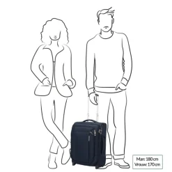 Handbagage Trolleys|Reistrolleys>Samsonite Respark Upright 55 Expandable midnight blue