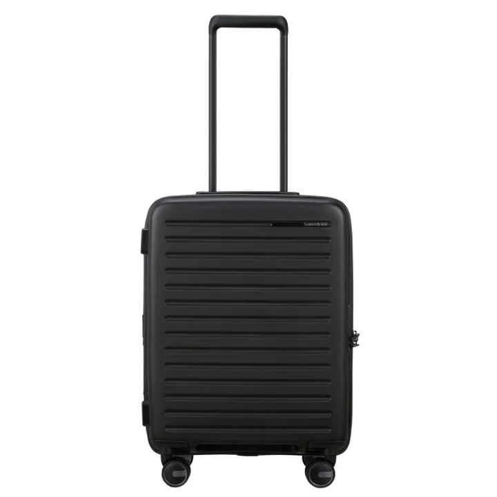 Transavia Trolleys|Ryanair Trolleys>Samsonite Restackd Spinner 55 EXP black