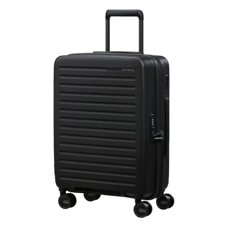 Transavia Trolleys|Ryanair Trolleys>Samsonite Restackd Spinner 55 EXP black