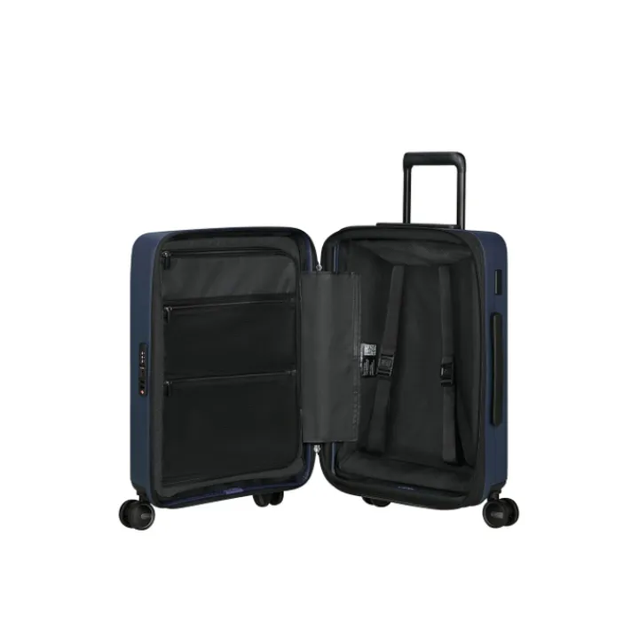 Transavia Trolleys|Handbagage Trolleys>Samsonite Restackd Spinner 55 EXP Easy Acces midnight