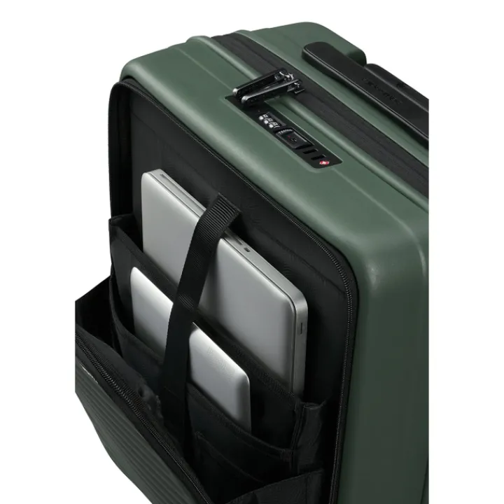Transavia Trolleys|Handbagage Trolleys>Samsonite Restackd Spinner 55 EXP Easy Acces sage