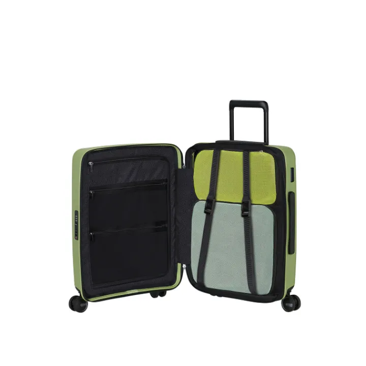 Transavia Trolleys|Ryanair Trolleys>Samsonite Restackd Spinner 55/20 Expandable wasabi
