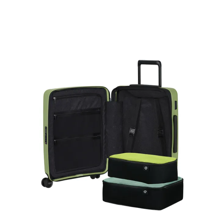 Transavia Trolleys|Ryanair Trolleys>Samsonite Restackd Spinner 55/20 Expandable wasabi