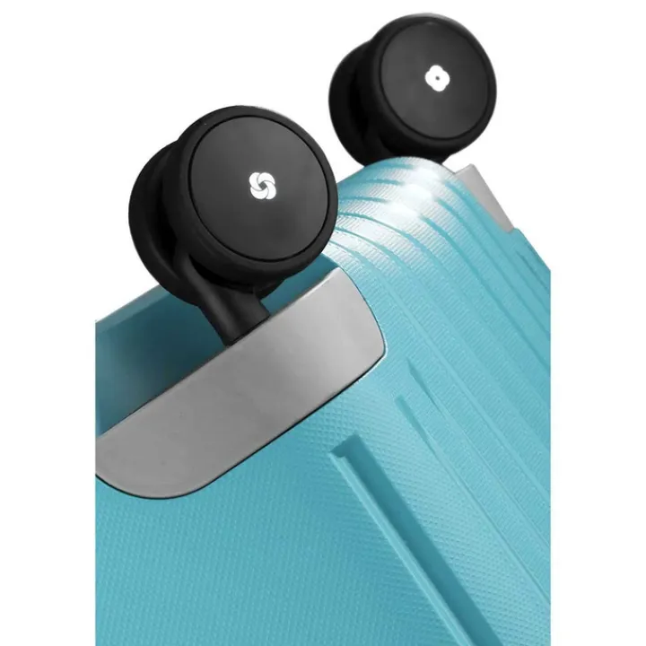 Transavia Trolleys|Ryanair Trolleys>Samsonite S'Cure Spinner 55 aqua blue