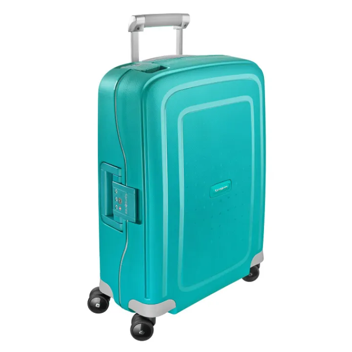Transavia Trolleys|Ryanair Trolleys>Samsonite S'Cure Spinner 55 aqua blue