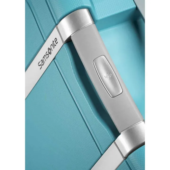 Transavia Trolleys|Ryanair Trolleys>Samsonite S'Cure Spinner 55 aqua blue