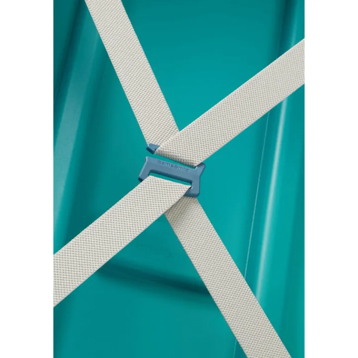 Reistrolleys|Reiskoffers>Samsonite S'Cure Spinner 81 aqua blue