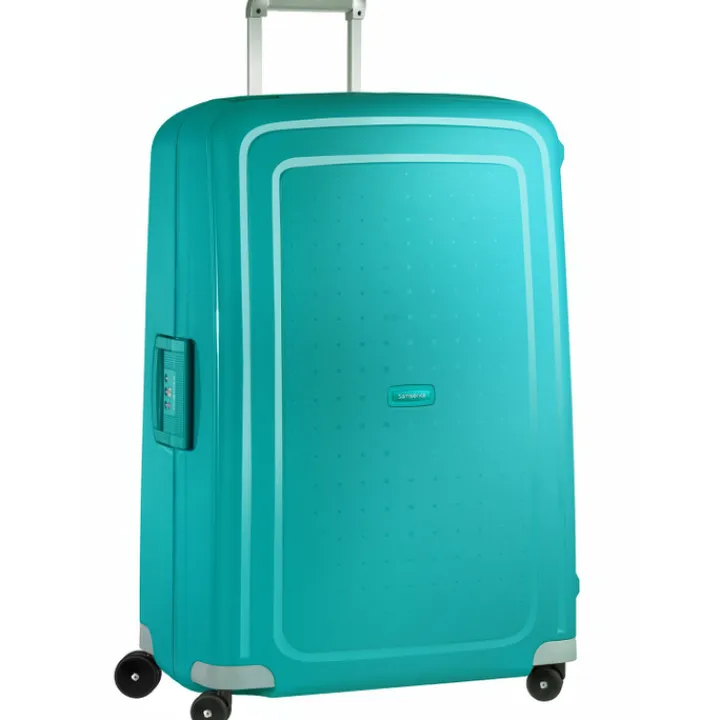 Reistrolleys|Reiskoffers>Samsonite S'Cure Spinner 81 aqua blue