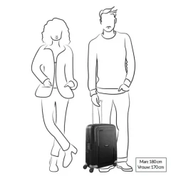 Transavia Trolleys|Ryanair Trolleys>Samsonite S'Cure Spinner 55 silver