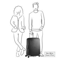 Reistrolleys|Reiskoffers>Samsonite S'Cure Spinner 69 aqua blue