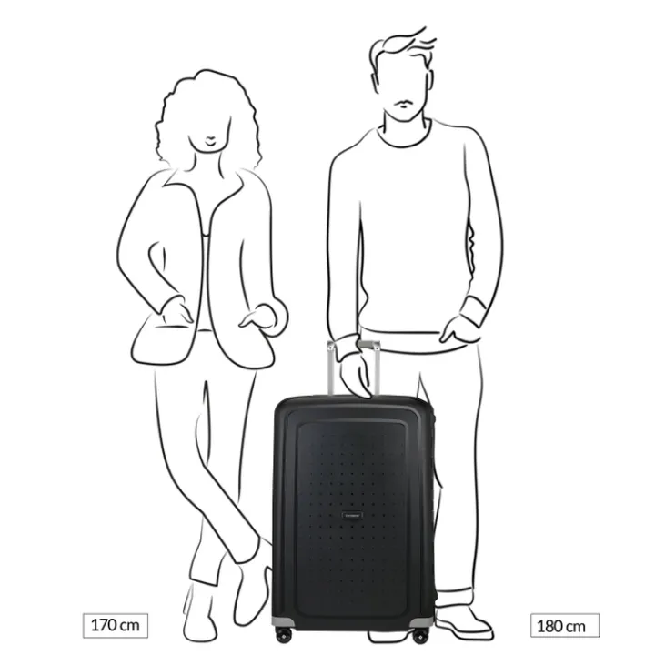 Reistrolleys|Reiskoffers>Samsonite S'Cure Spinner 75 dark teal