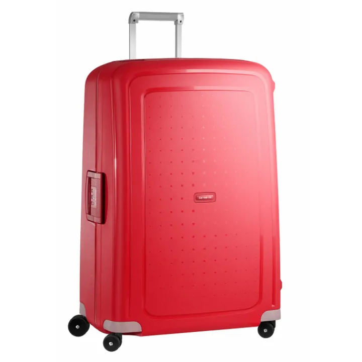 Reistrolleys|Reiskoffers>Samsonite S'Cure Spinner 81 crimson red