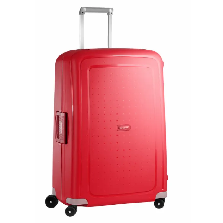 Reistrolleys|Reiskoffers>Samsonite S'Cure Spinner 75 crimson red
