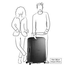 Reistrolleys|Reiskoffers>Samsonite S'Cure Spinner 81 dark blue
