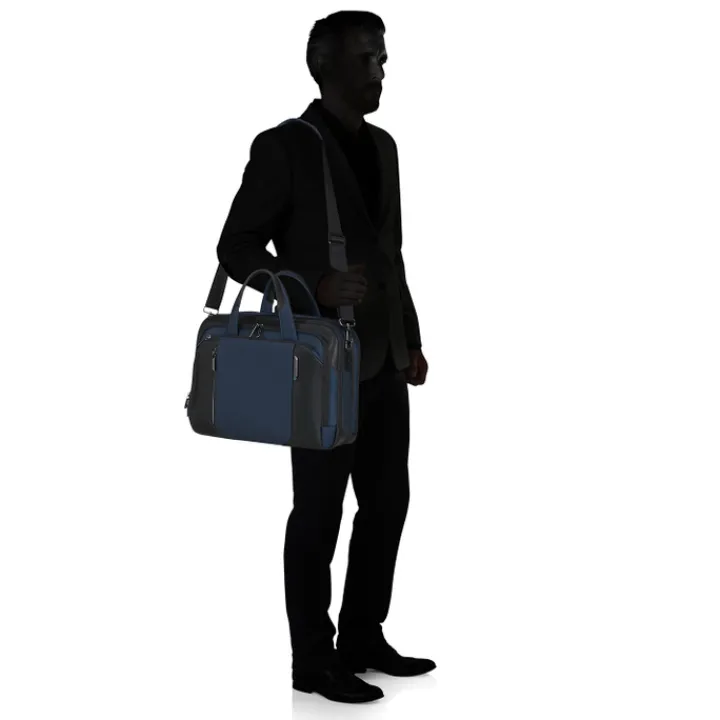 Herentassen|15.6 Inch Laptoptassen>Samsonite Spectrolite 4.0 Laptop Briefcase 15.6" Expandable blue
