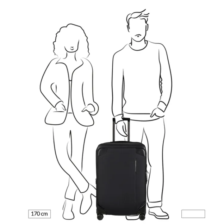 Reistrolleys|Reiskoffers>Samsonite Splendix Spinner 67 DF EXP green/black