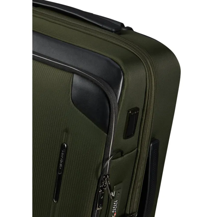Transavia Trolleys|Handbagage Trolleys>Samsonite Splendix Spinner 55 DF EXP green/black