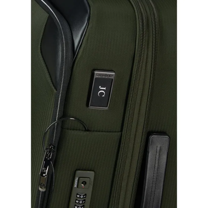 Transavia Trolleys|Handbagage Trolleys>Samsonite Splendix Spinner 55 DF EXP green/black