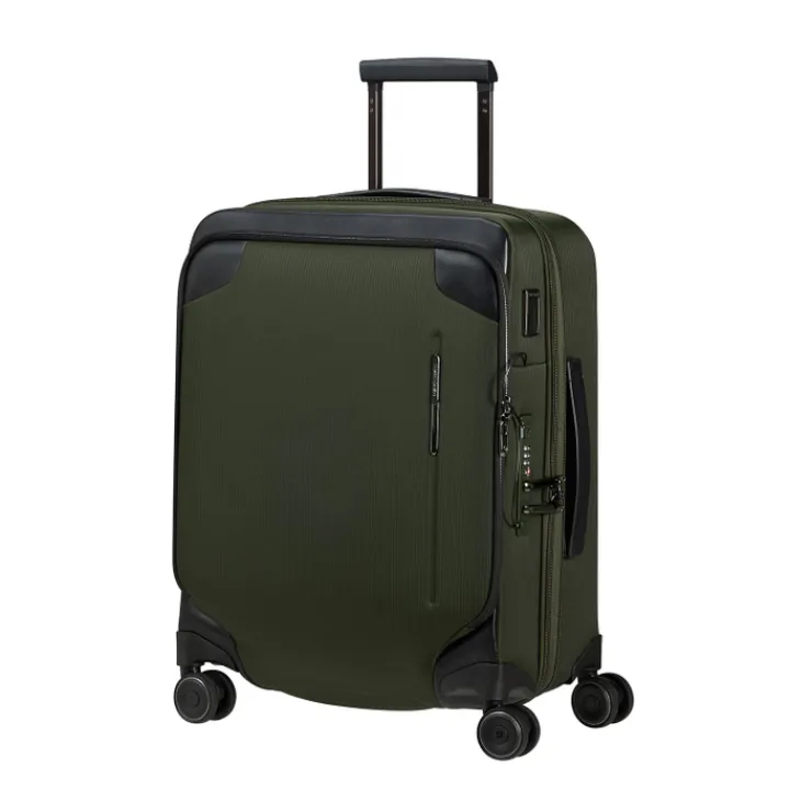 Transavia Trolleys|Handbagage Trolleys>Samsonite Splendix Spinner 55 DF EXP green/black