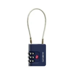 Koffersloten>Samsonite TA Revolution Cablelock 3 Dial TSA midnight blue