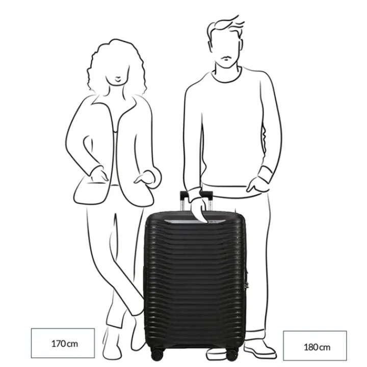 Reistrolleys|Reiskoffers>Samsonite Upscape Spinner 81 Exp cloud white