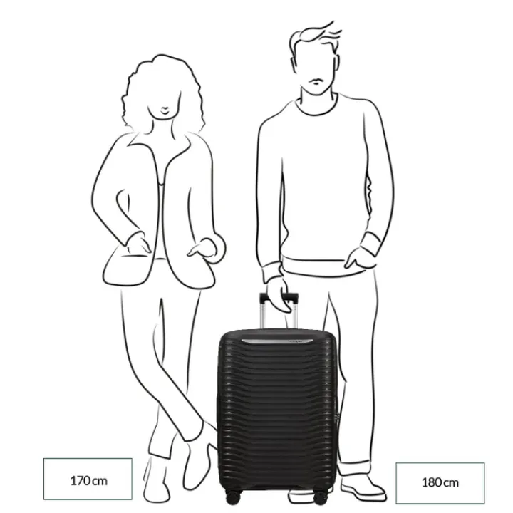 Reistrolleys|Reiskoffers>Samsonite Upscape Spinner 68/25 Expandable lime