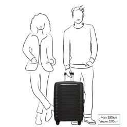 Reistrolleys|Reiskoffers>Samsonite Upscape Spinner 68 Expandable climbing ivy