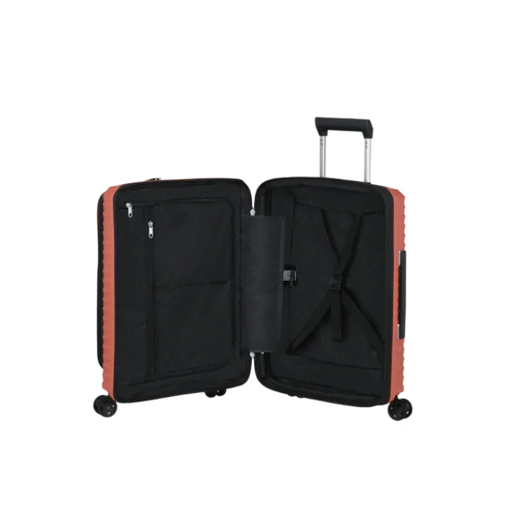 Transavia Trolleys|Handbagage Trolleys>Samsonite Upscape Spinner 55/20 Expandable Easy Access clay