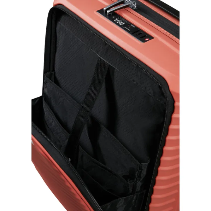 Transavia Trolleys|Handbagage Trolleys>Samsonite Upscape Spinner 55/20 Expandable Easy Access clay