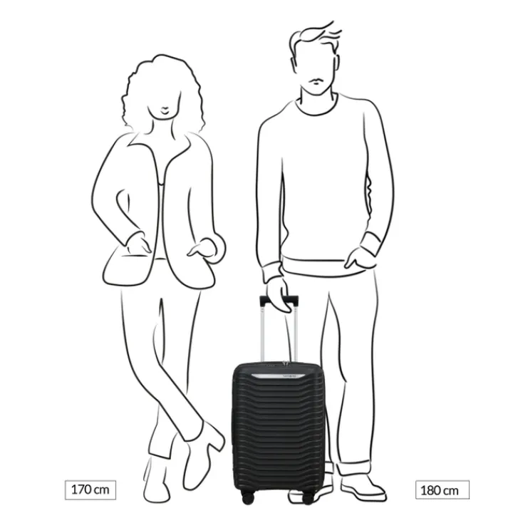 Handbagage Trolleys|Reistrolleys>Samsonite Upscape Spinner 55/20 Expandable Length 35Cm yellow