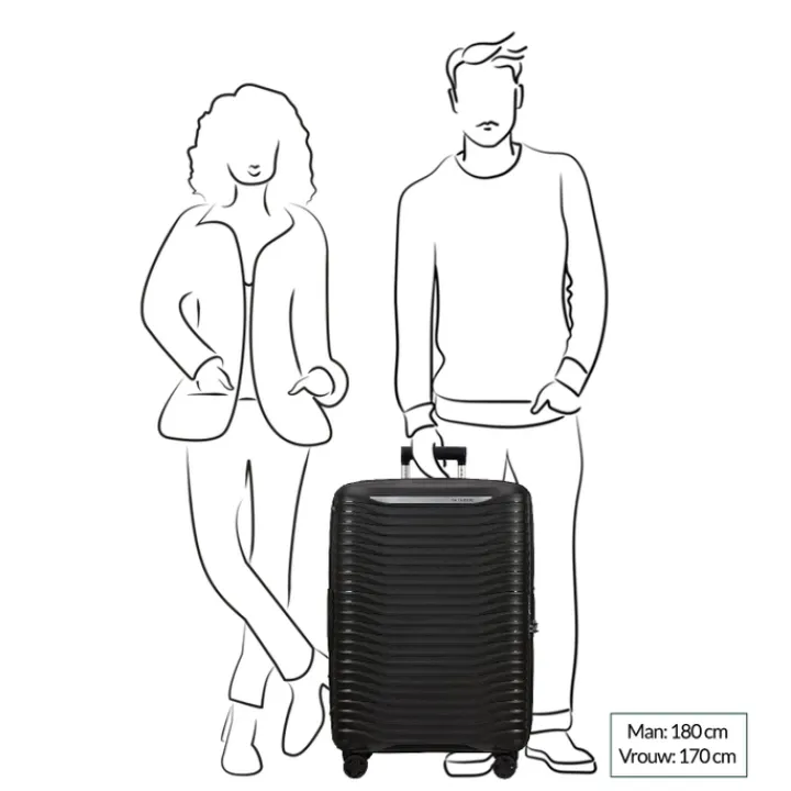 Reistrolleys|Reiskoffers>Samsonite Upscape Spinner 75 Expandable blue nights