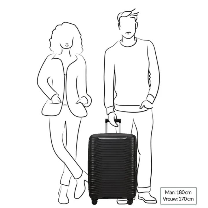 Reistrolleys|Reiskoffers>Samsonite Upscape Spinner 68 Exp cloud white