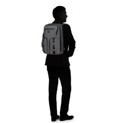Kleine Rugzakken|Heren Rugzakken>Samsonite Urban-Eye Backpack 15.6" 2 Pockets grey/cognac