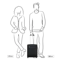 Transavia Trolleys|Handbagage Trolleys>Samsonite Urbify Upright 45 Underseater navy blue