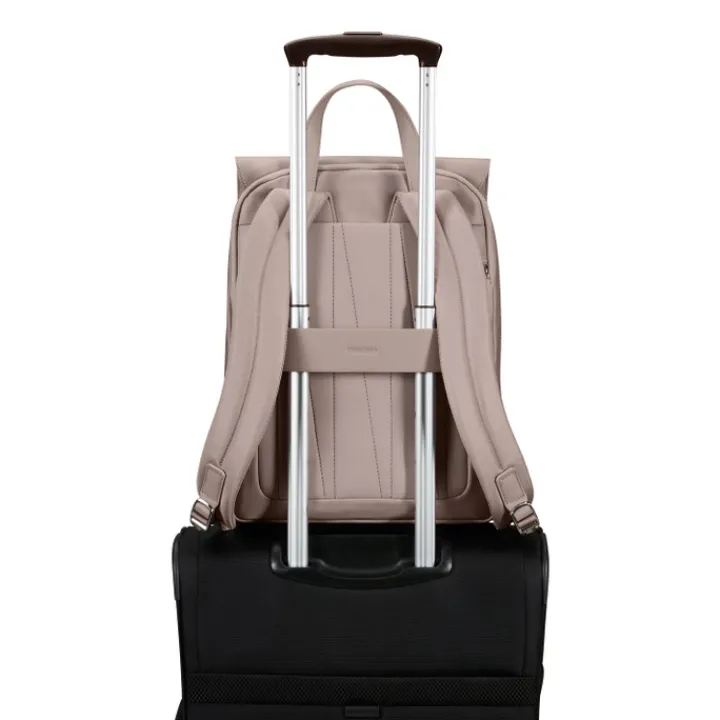 Laptop Schoudertassen|Dames Laptoptassen>Samsonite Zalia 3.0 Backpack W/Flap 14.1" old rose