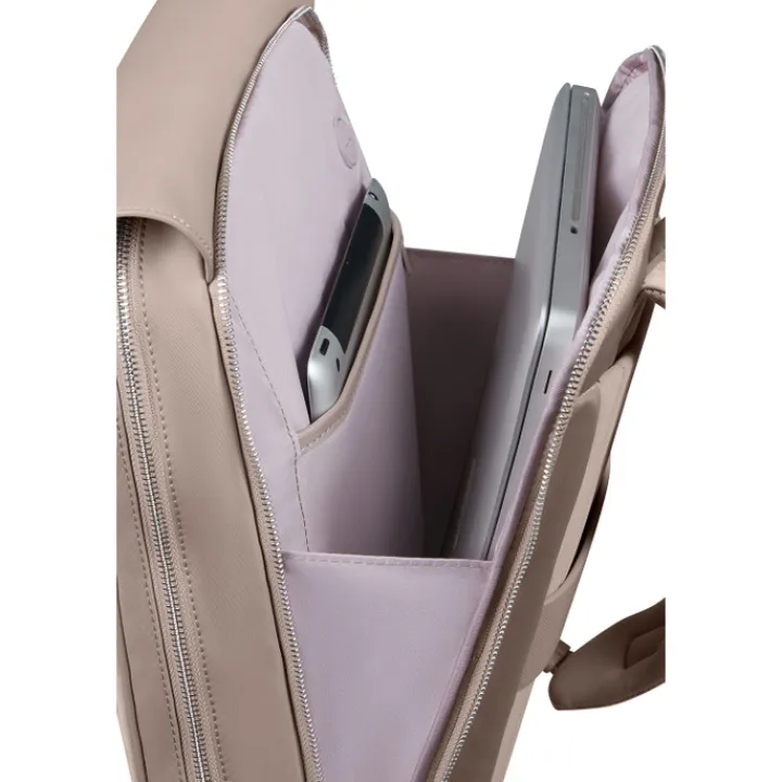 Laptop Schoudertassen|Dames Laptoptassen>Samsonite Zalia 3.0 Backpack W/Flap 14.1" old rose